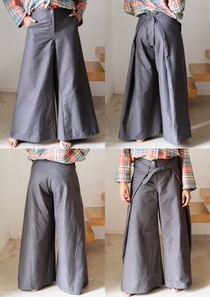 Grey WIDE trousers