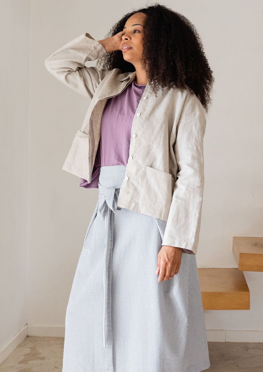 SHIRT JACKET Linen