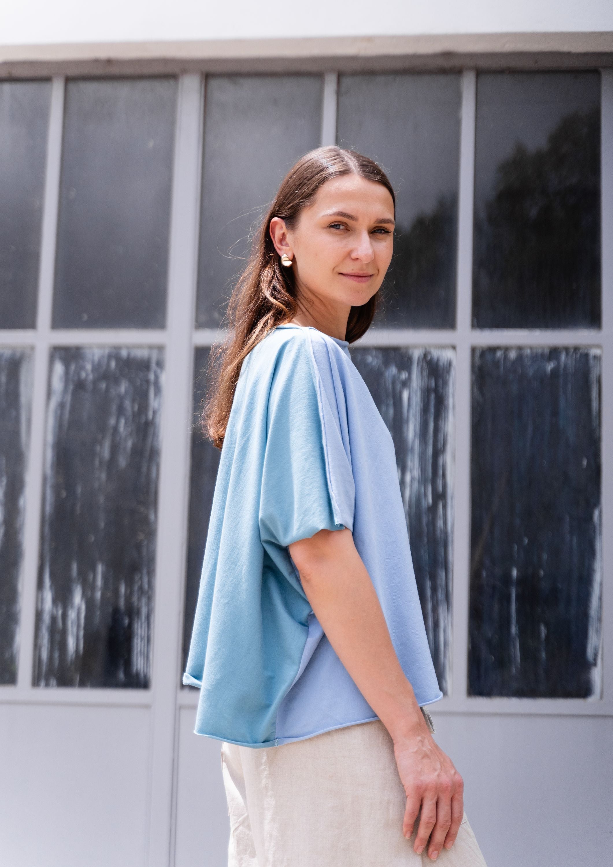 Bi-color Blouse Nr18