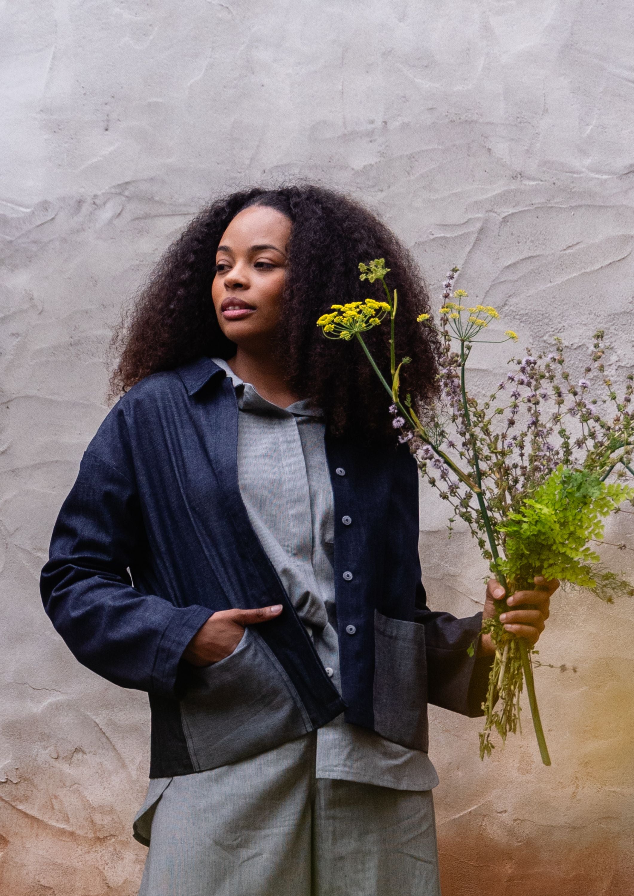 Denim Patchwork SHIRT JACKET