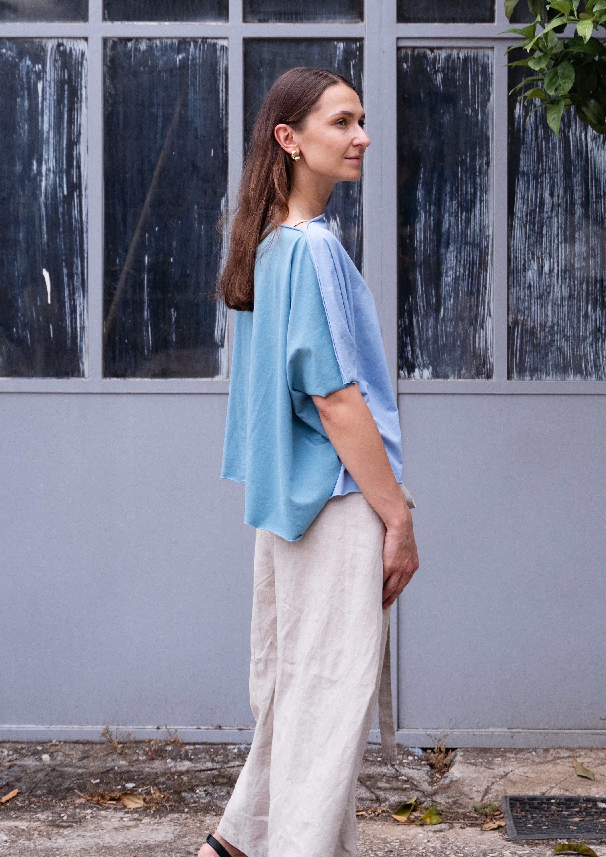Bi-color Blouse Nr18