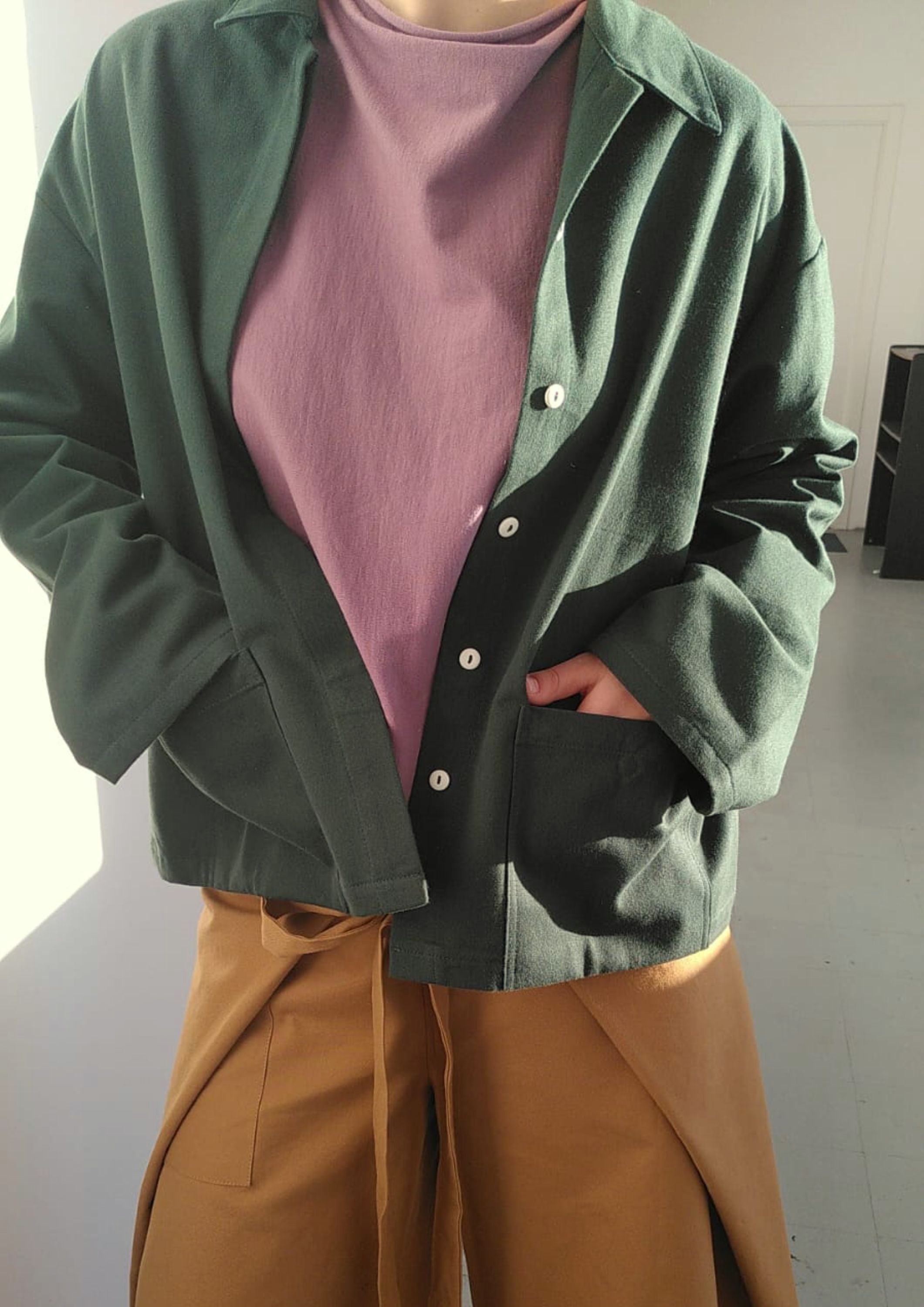 Green SHIRT JACKET