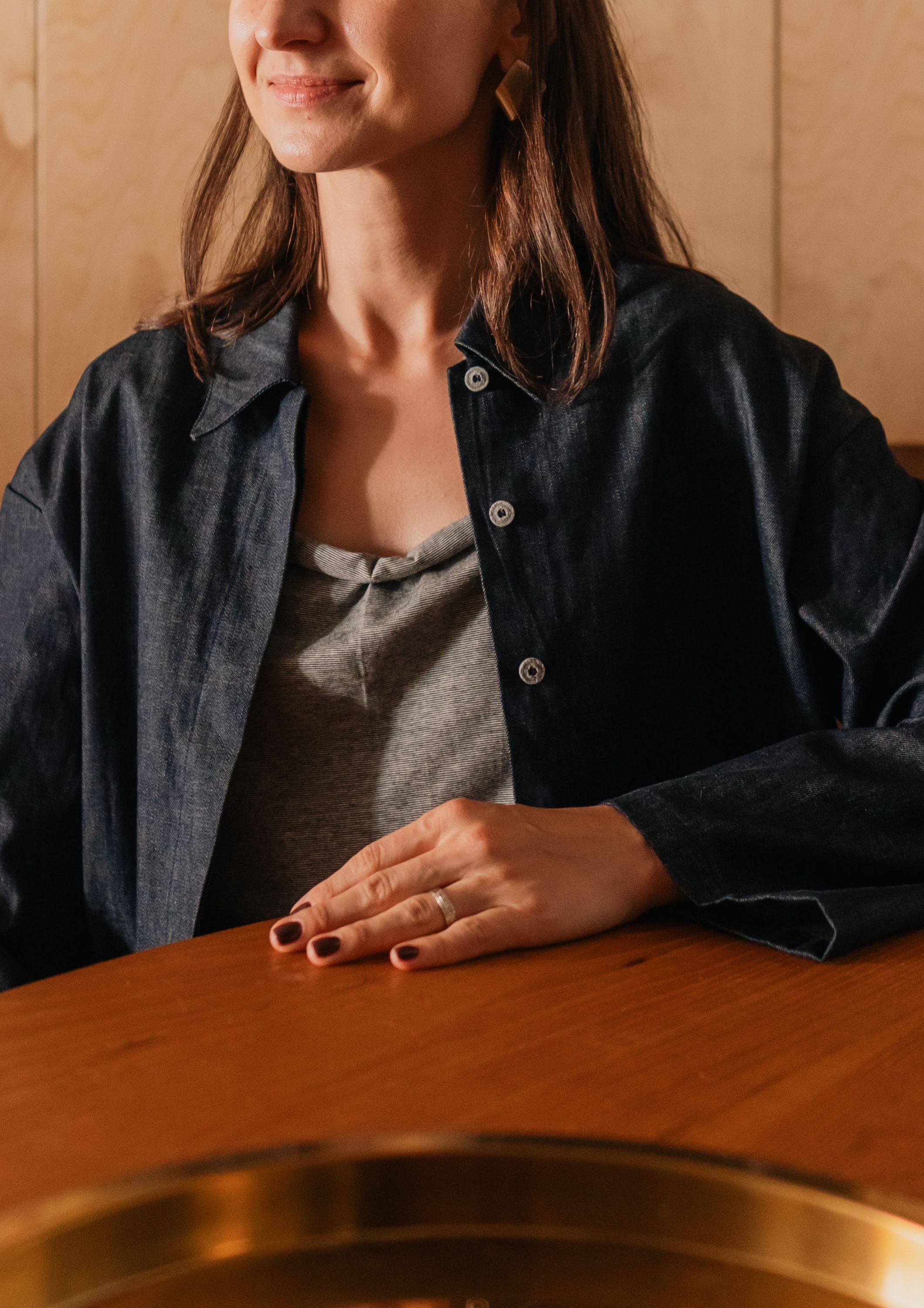 Denim Patchwork SHIRT JACKET