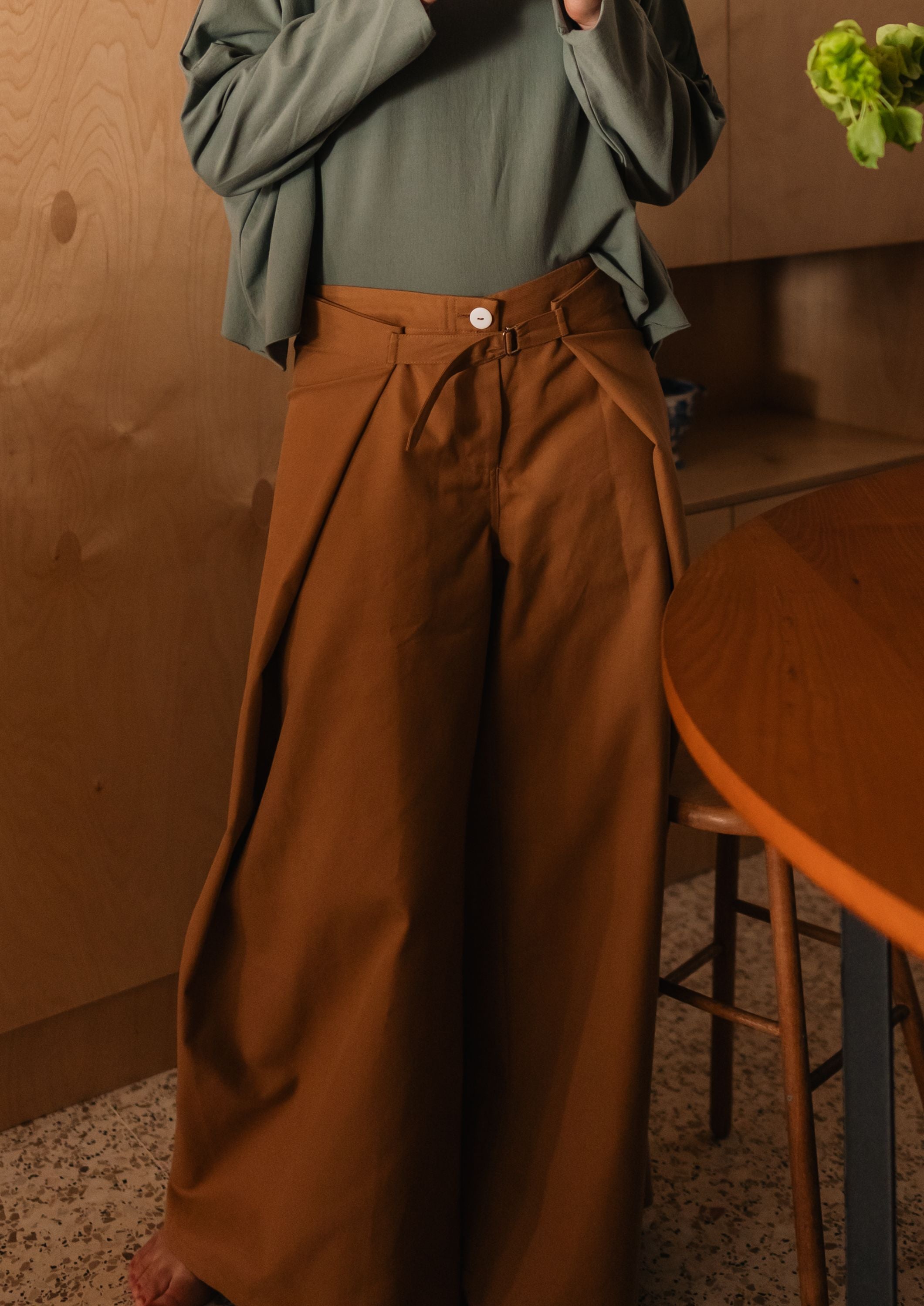 Caramel WIDE trousers