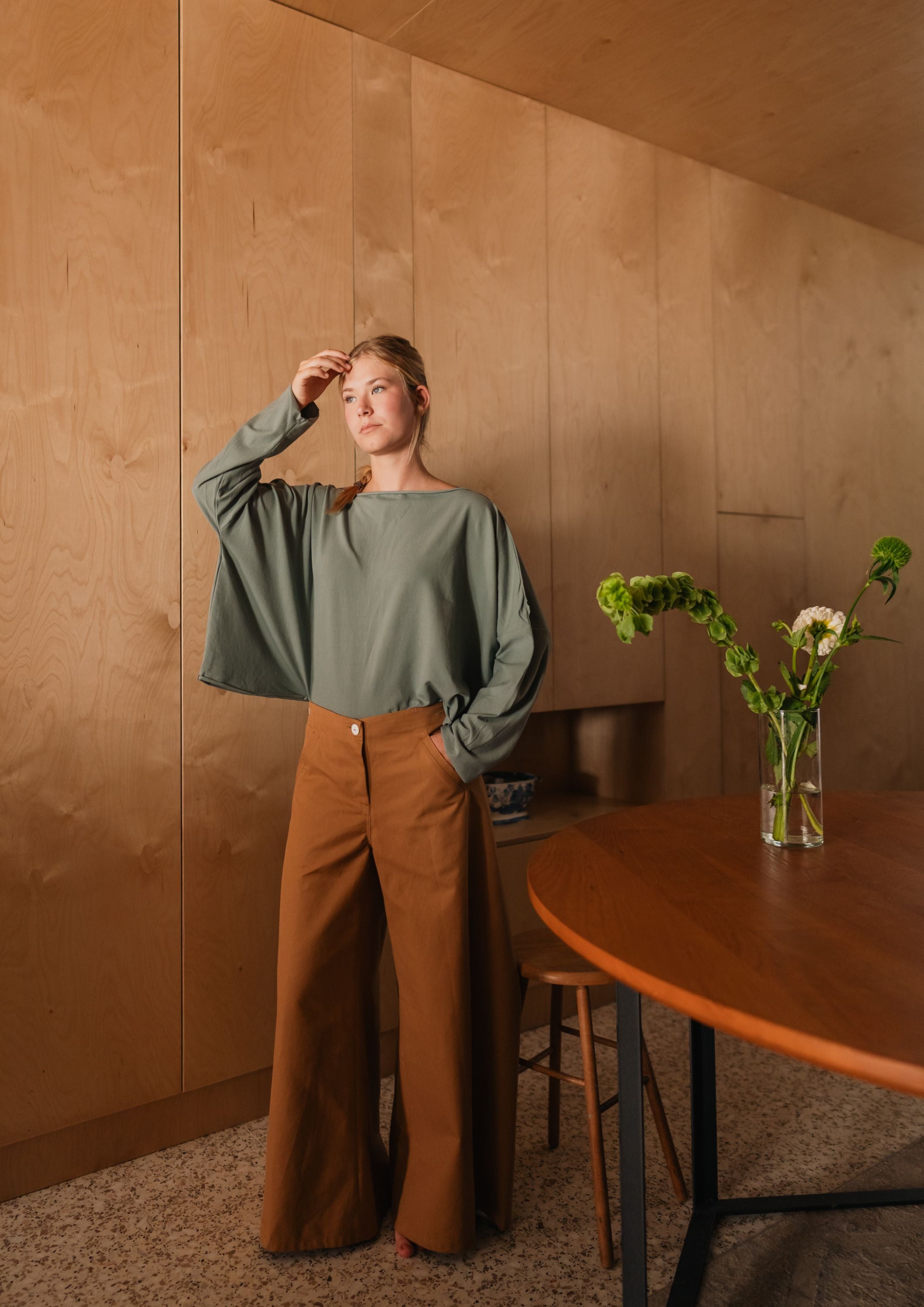 Caramel WIDE trousers