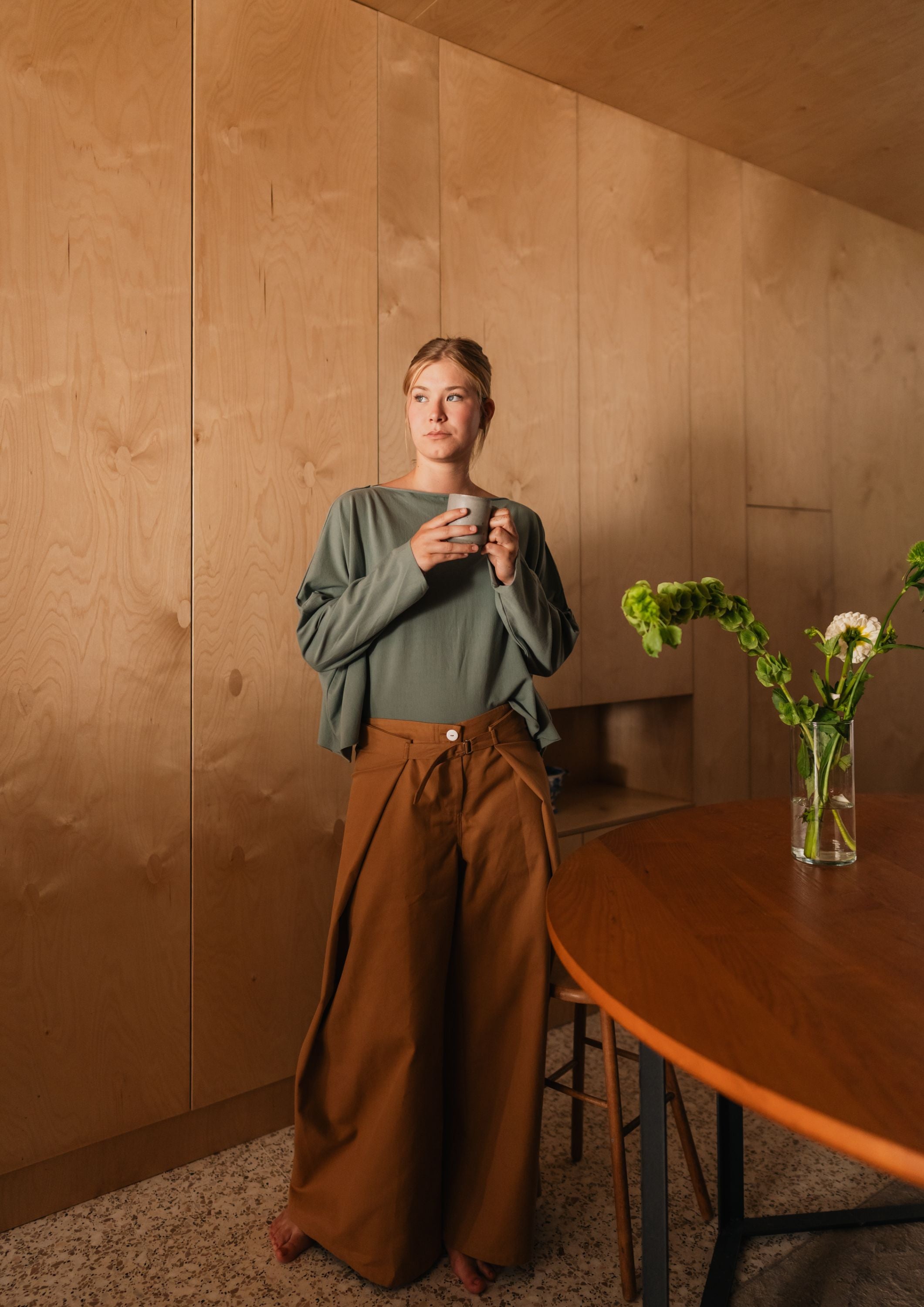 Caramel WIDE trousers