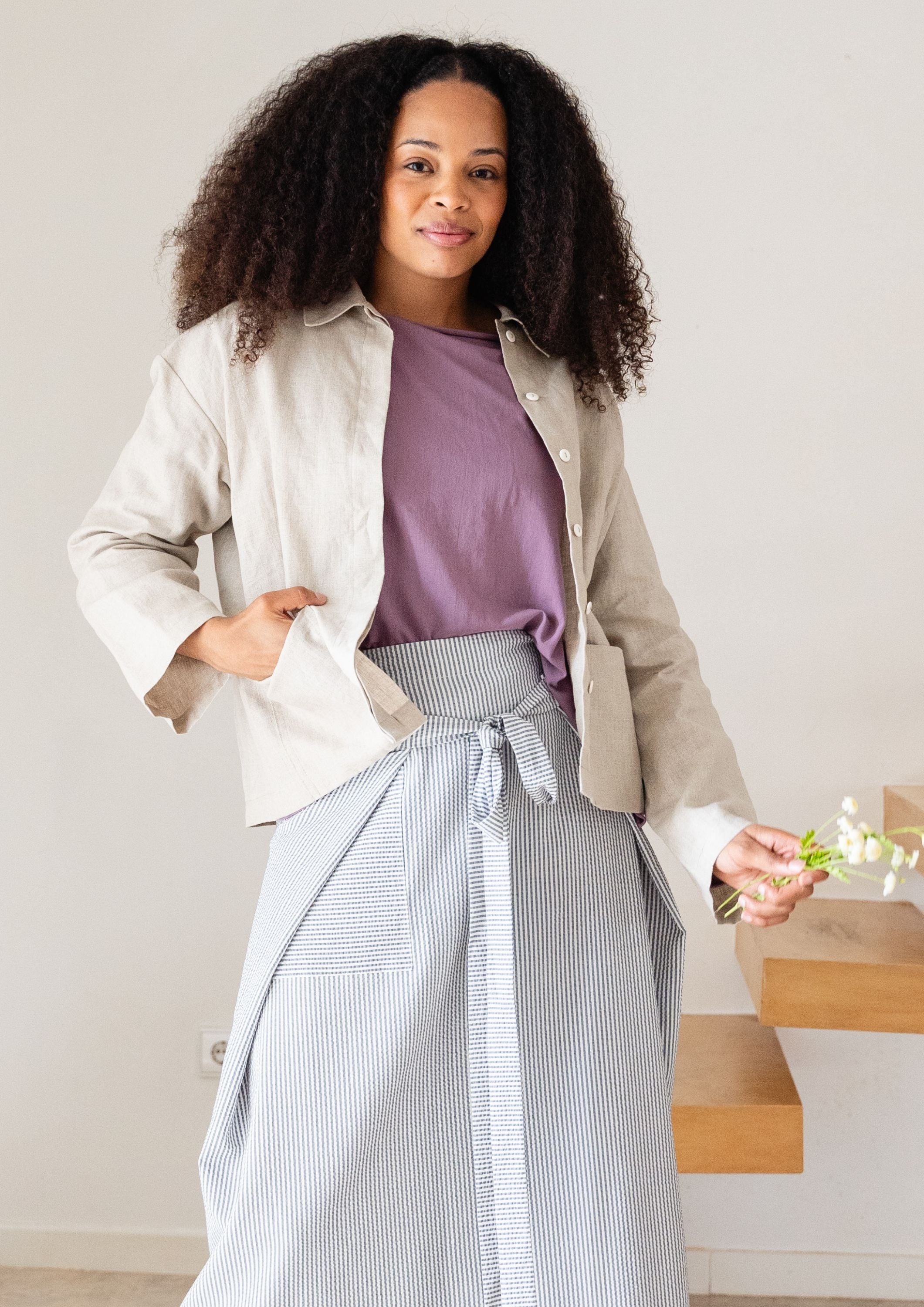 SHIRT JACKET Linen