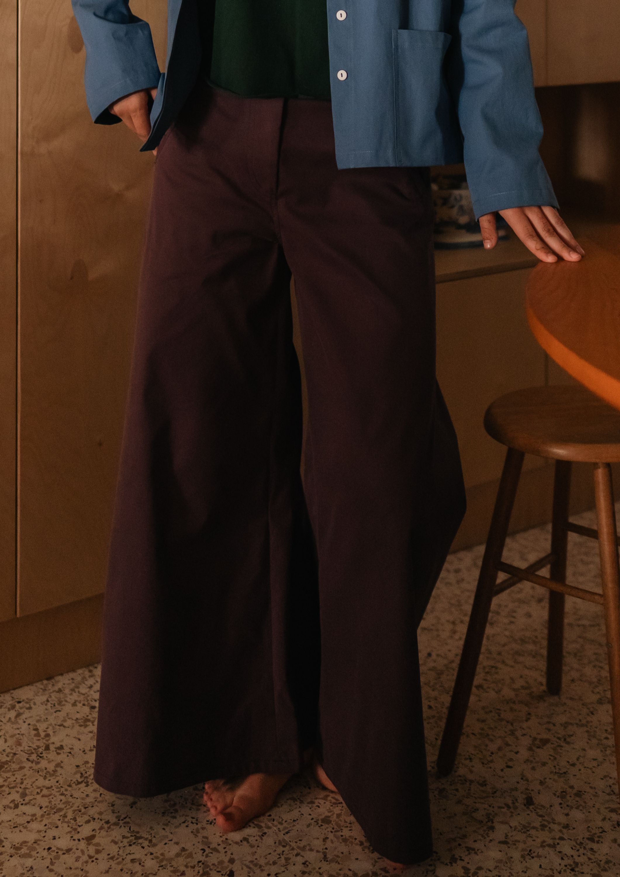 Purple WIDE trousers