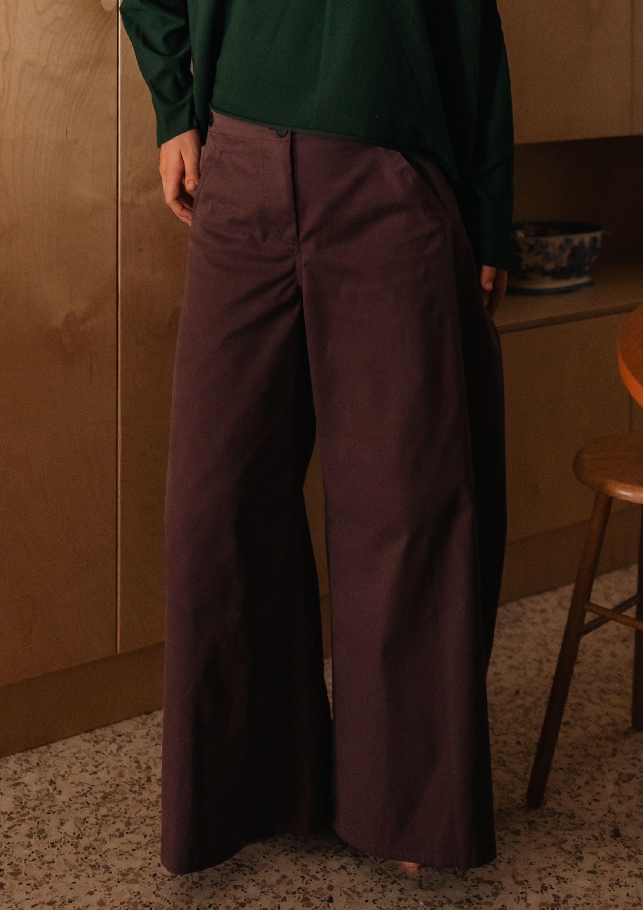 Purple WIDE trousers
