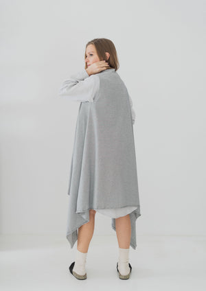 Striped Wrap dress SEIS OPEN