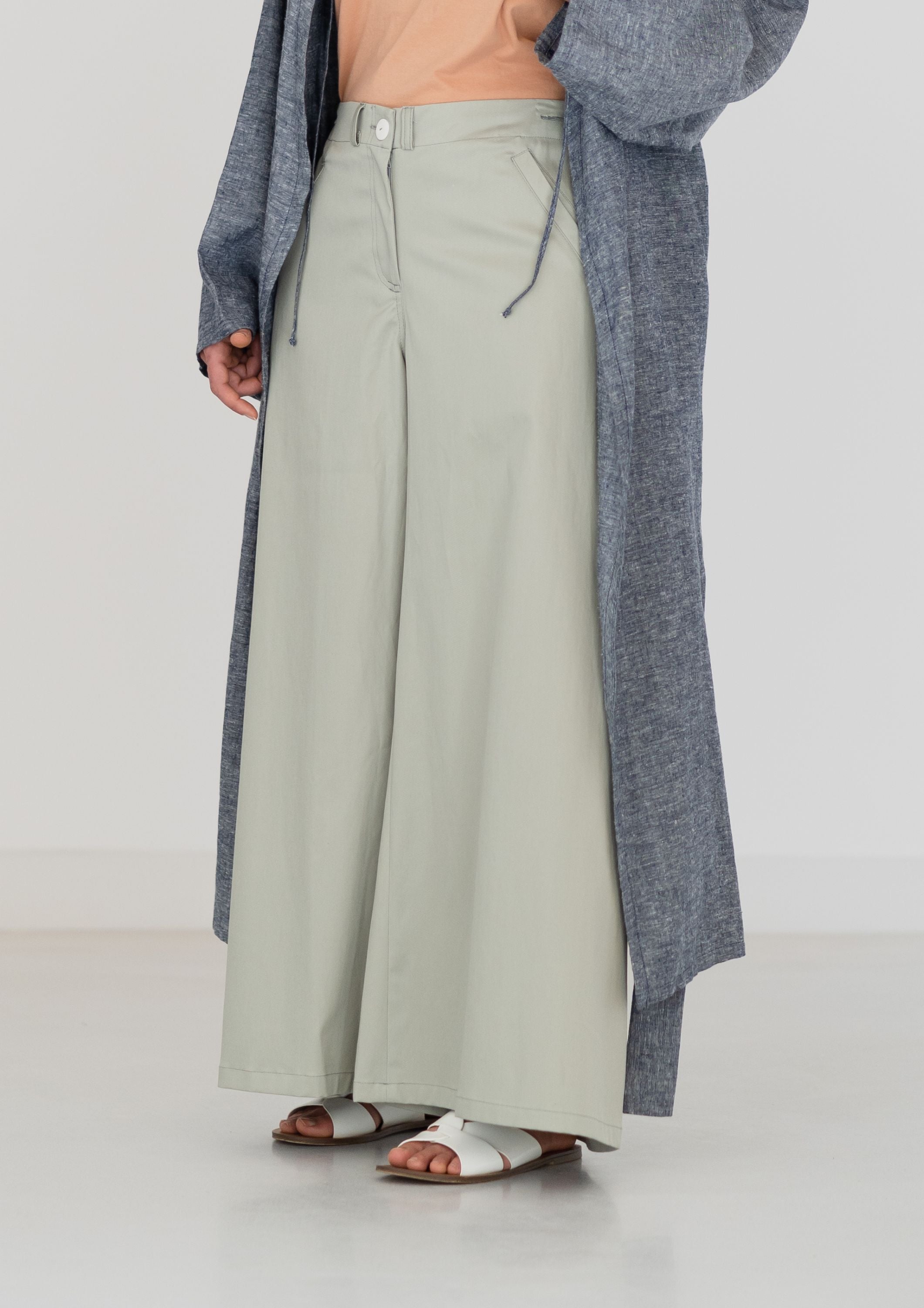 Light green WIDE trousers
