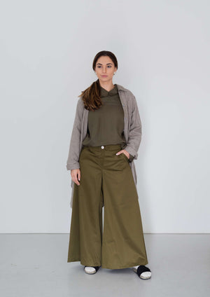WIDE Trousers Olive Green
